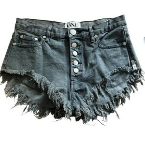 One Teaspoon Rollers Distressed Jean Shorts NWT